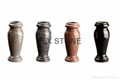 Granite cemetery funeral vases