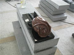 3D Rose flower carving for grave cemetery headstone