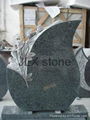 Special design monument black granite headstone for grave 1