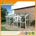 2016 Latest Design Wall Lean-to Garden Glasshouse 4