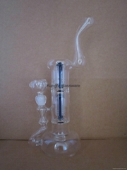 Heat-resistant high borosilicate glass smoking pipe thick glass bong water pipe 