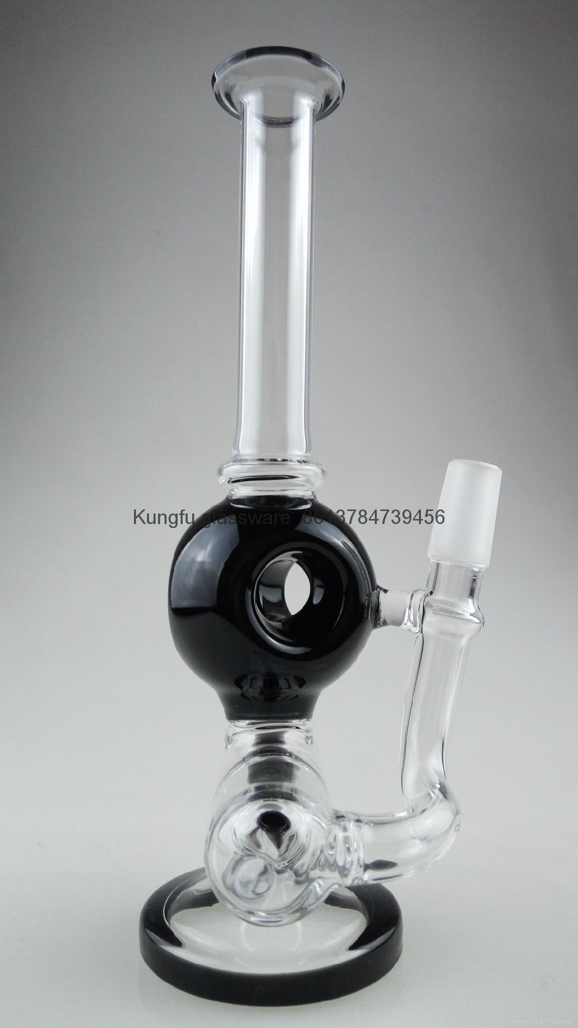 mini borosillicate glass bong water pipe smoking pipe 2