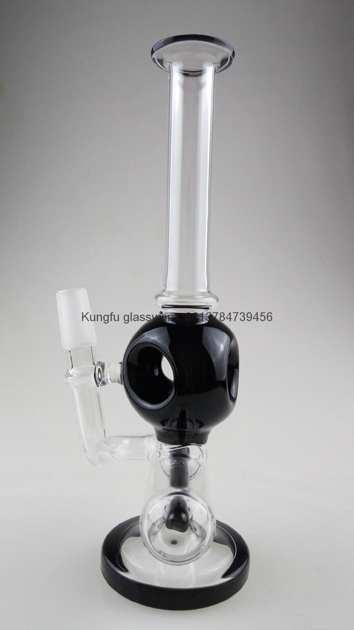 mini borosillicate glass bong water pipe smoking pipe 3