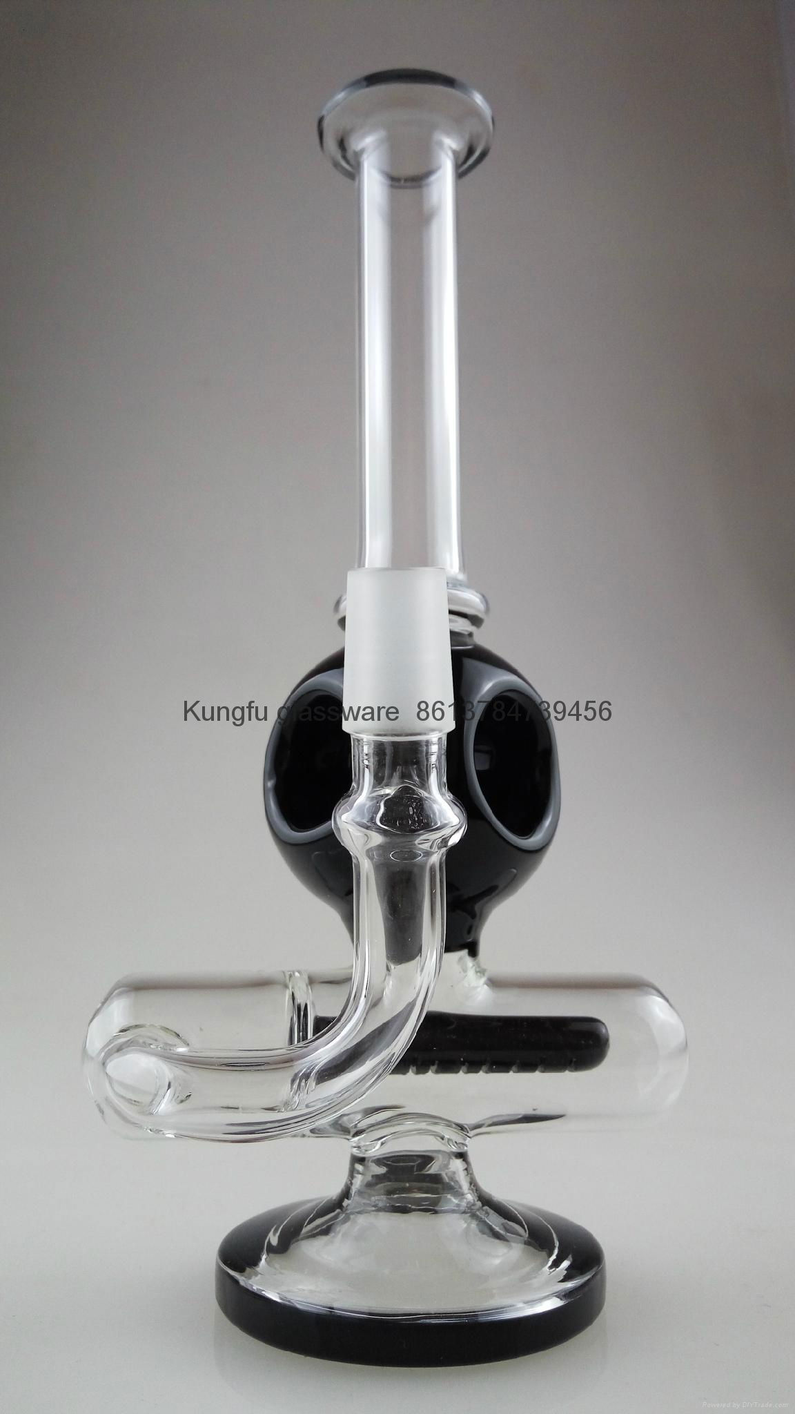 mini borosillicate glass bong water pipe smoking pipe 4