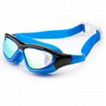 Swimming Goggle With Buckle Strap Silicone Nose Pad