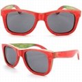 100% Handmade Unisex Skateboard Wooden Sunglasses with Coated Coloful Polarized 