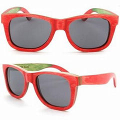 100% Handmade Unisex Skateboard Wooden Sunglasses with Coated Coloful Polarized 