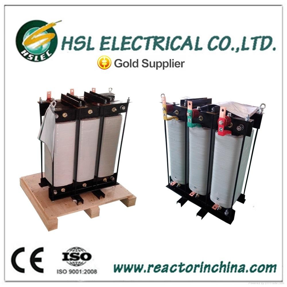 Low voltage three phase reactor for load bank 3