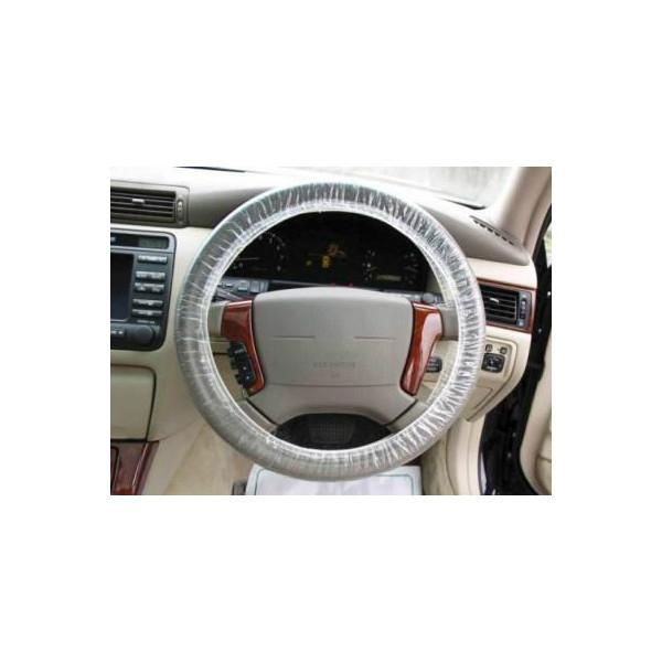 Clear HDPE plastic steering wheel cover with elastic factory directly  2