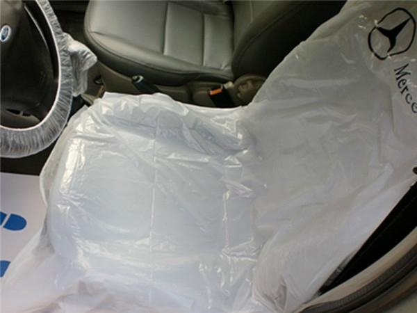 Economic cheap disposable PE plastic auto seat cover for wholesale by Factory 4