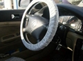 Clear HDPE plastic steering wheel cover with elastic factory directly  3