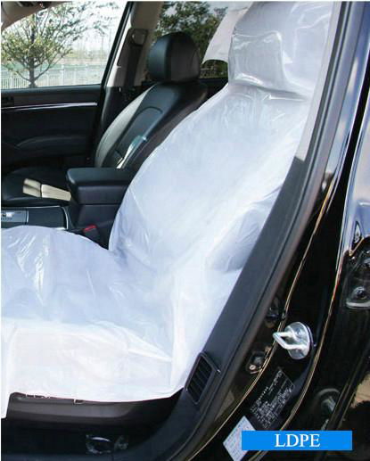 LDPE cover 5 in 1 car seat cover sets with print logo by direct factory   5