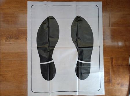 Foot / Floor mat made of LDPE plastic with print logo by factory