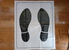 Foot / Floor mat made of LDPE plastic with print logo by factory