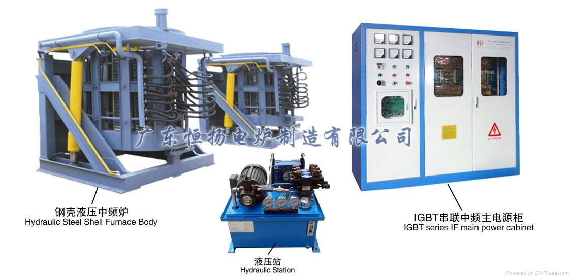 Vertical High Efficiency Energy-saving IF induction heating furance 5