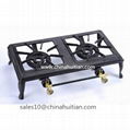 double burner cast iron gas cooker 1