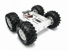 4WD Aluminum Mobile Robot off Road Platform Without Electronic Control -Alsrobot