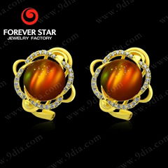 GS0000250E FS Cat's Eye 18K Gold Jewelry with Diamonds