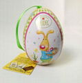 fancy egg shape tin for chocolate packaging 1