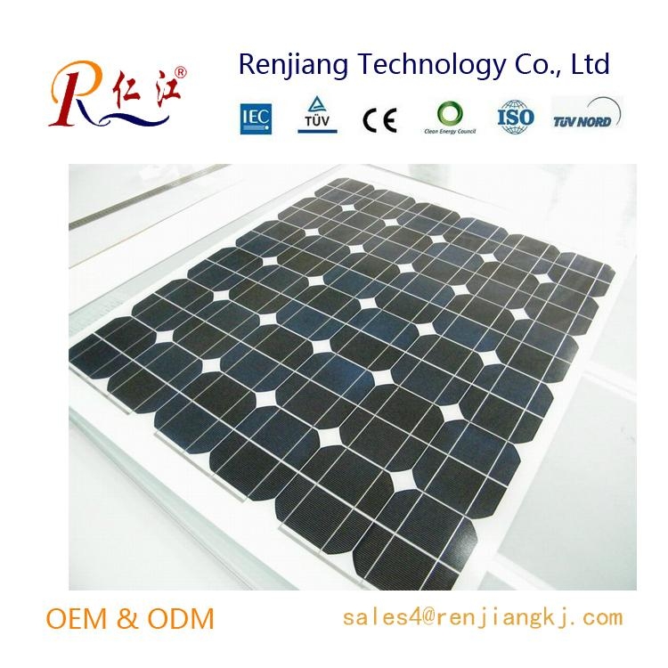 High Quality Best Price 24w Monocrystalline crystalline Silicon Solar Cell Price 1