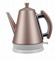 2015 New stylish design 1.5L color sprayed cordless electric water kettle for ki 2