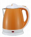 colorful cover CE certificated 1.8L electric double wall kettle cool touch keep  2