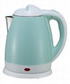 colorful cover CE certificated 1.8L electric double wall kettle cool touch keep  3