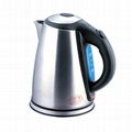 2015 hot selling model 1.8L automatical electric stainless steel kettle blue bac 1