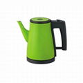 CE 0.8L electric color sprayed kettle push open lid and gooseneck 1