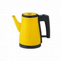 CE 0.8L electric color sprayed kettle push open lid and gooseneck 5