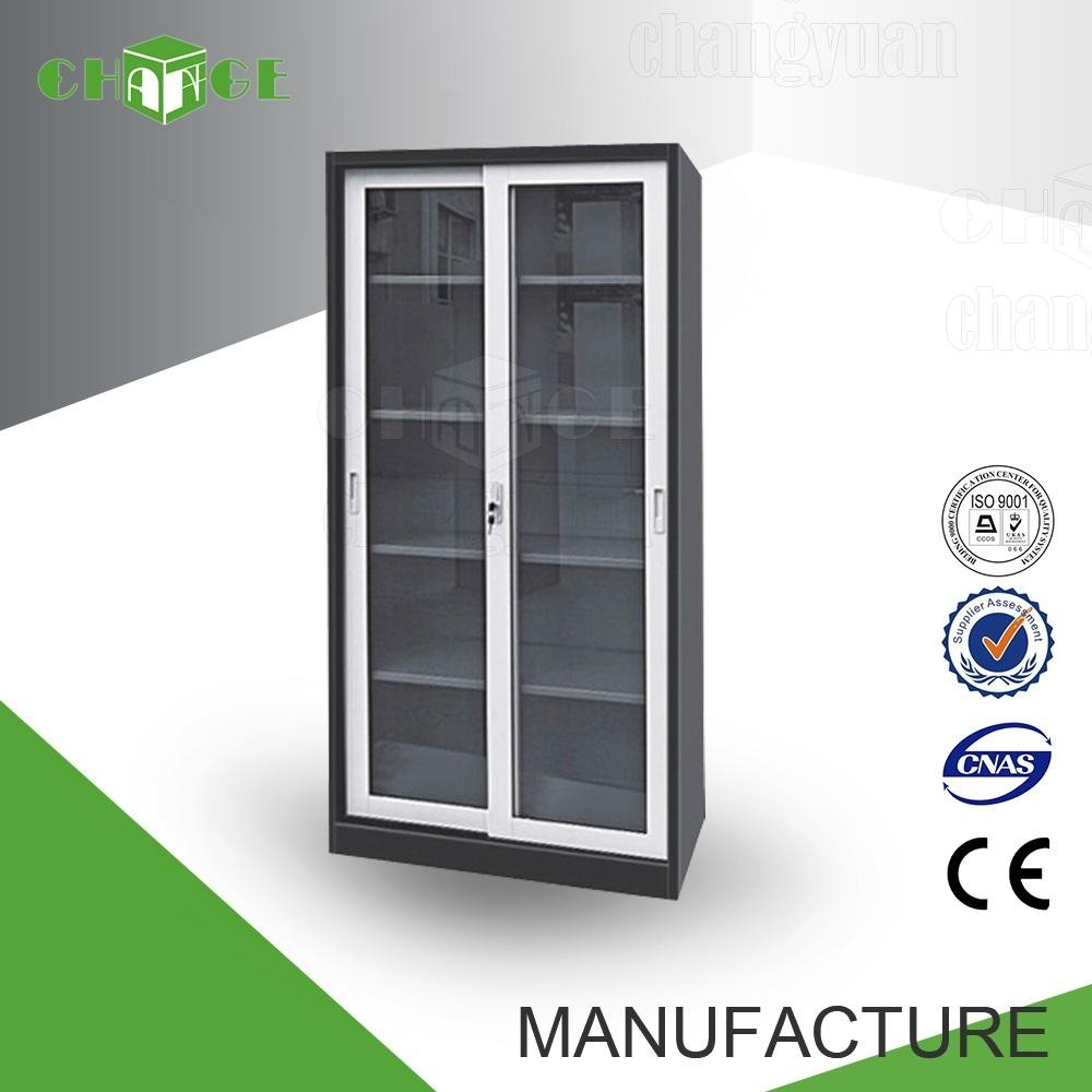 Lockable design steel sliding door filing cabinet  2