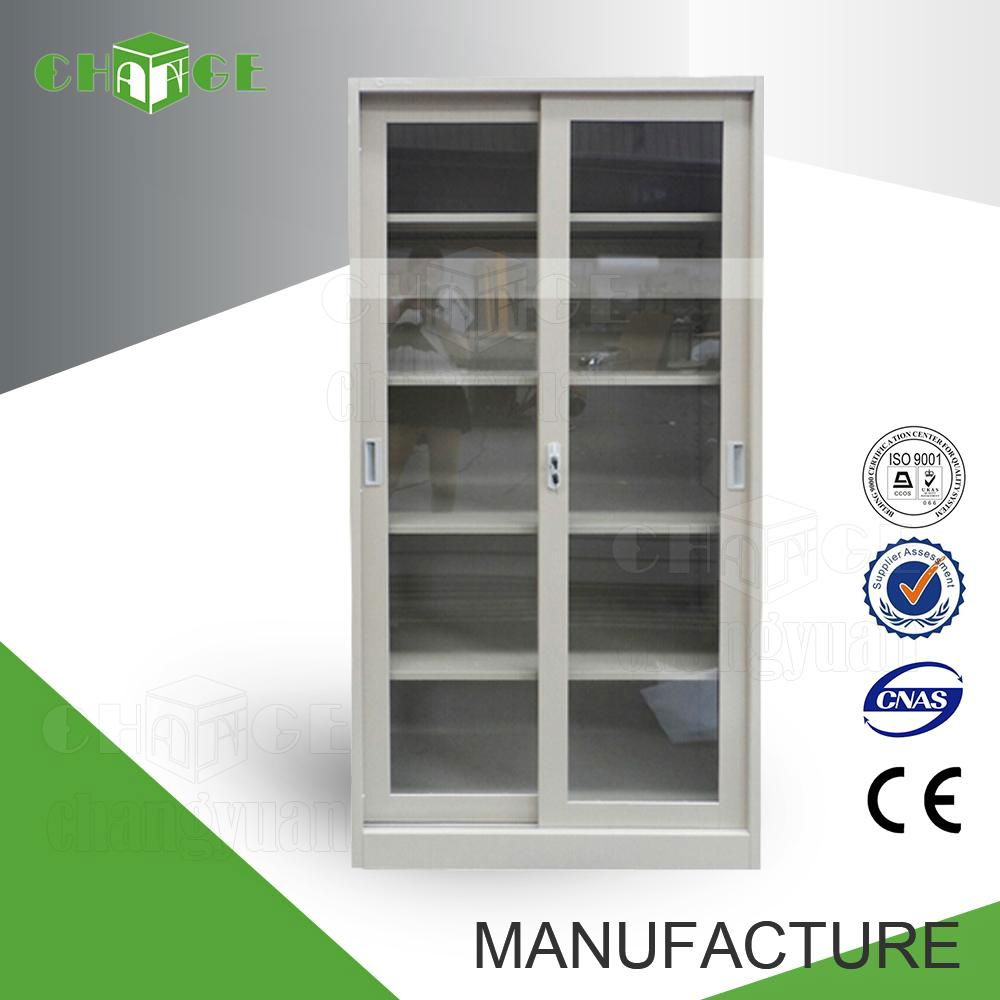 Lockable design steel sliding door filing cabinet 