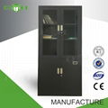 Manufacturer vertical glass door metal filling cabinets  1