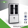 Manufacturer vertical glass door metal filling cabinets  3