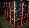 Warehouse Stacking Portable Mobile Metal Tire Storage Rack 1