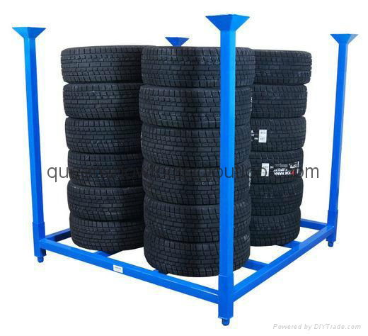 Autopart Stacking Tire Rack Without Wire Mesh Decking (72" X 72")