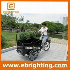 3 wheel electric bicycle cargo  family bakfiets