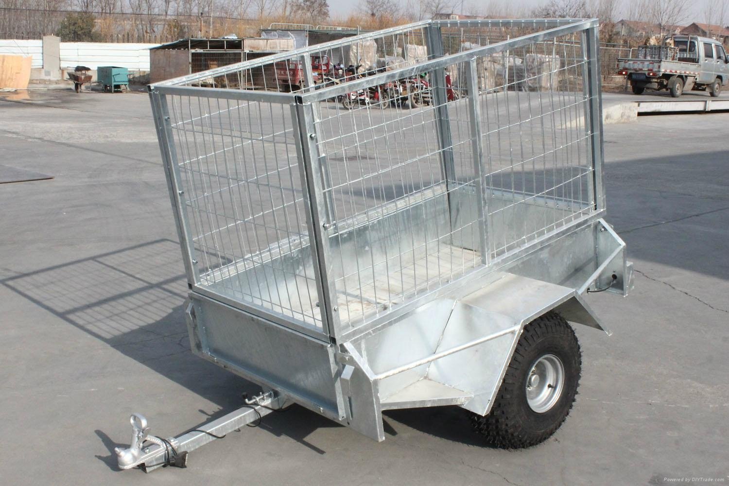 galvanzied steel fully welded tool cage trailers