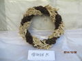 Indoor natural grass and pine corn Christmas wedding wreath 3