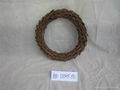 Indoor natural grass and pine corn Christmas wedding wreath 5