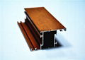 6000 series wood grain aluminium window profile by extrusions