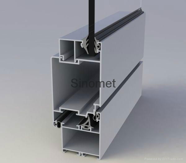 Customized thermal break aluminum windows and doors frame parts 2