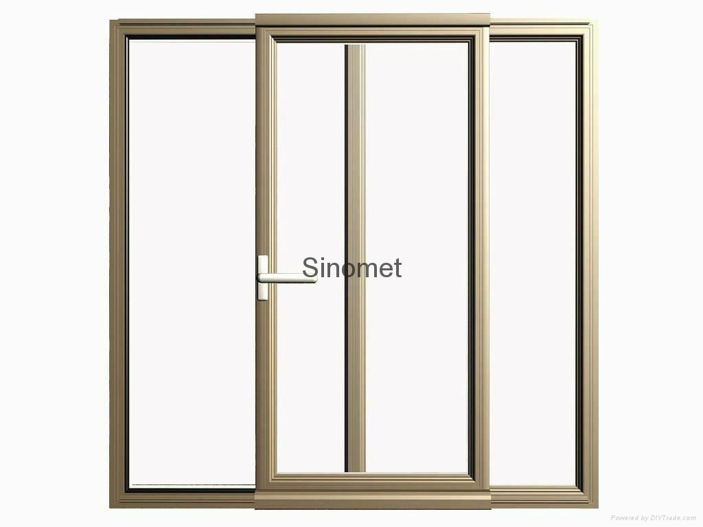 Casement aluminum sliding door profiles