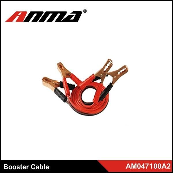Car booster cable fiber optic jumper cables