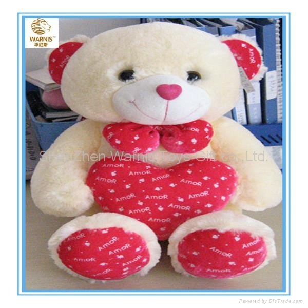 Stuffed plush teddy bear for wedding and lover gift  2