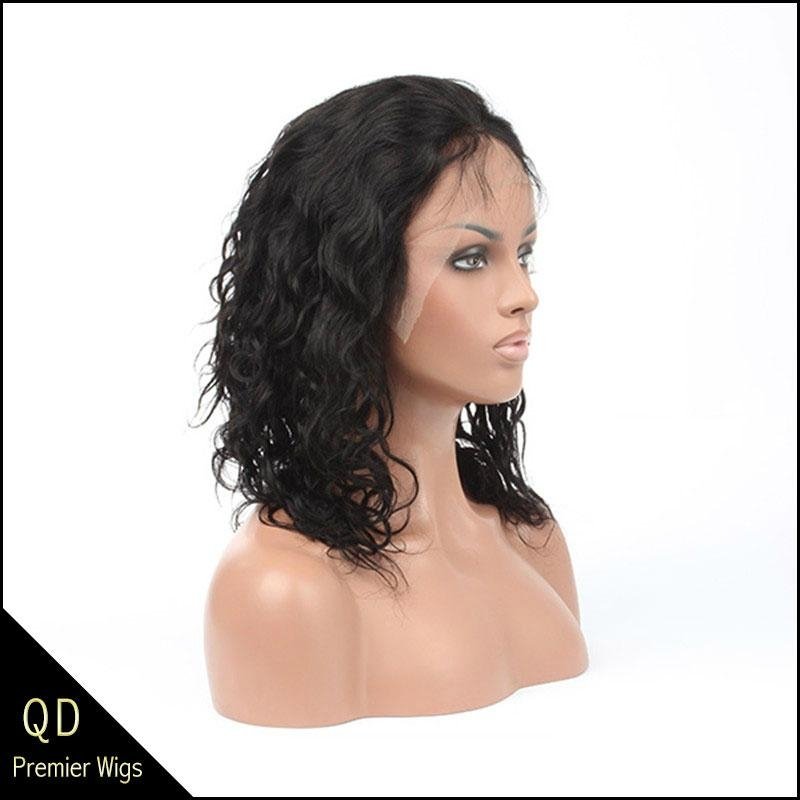  Chinese virgin hair loose curl lace front wigs 3