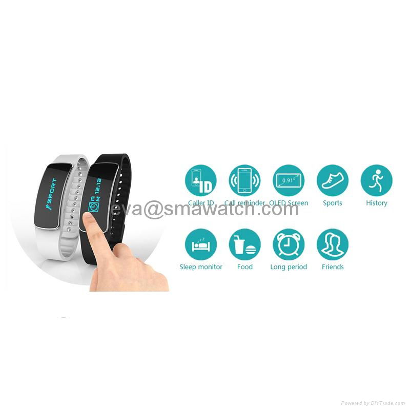 Bluetooth wristband sport bracelet activity tracker 3