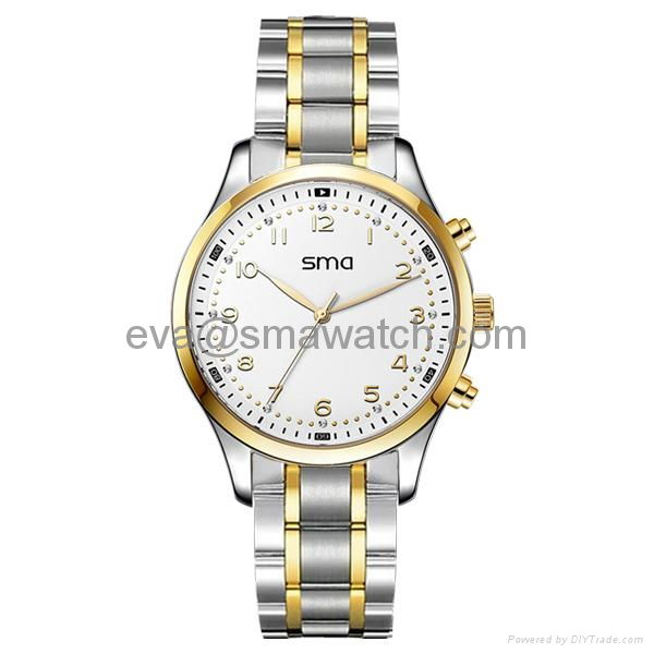 SMA Men's Stainless Steel Wrist Watch
