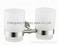 ChangYang CY-80005 Bathroom Wall mounted SUS304 Double cupholder 1