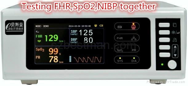 fetal heart rate SpO2 and NIBP Obsteric Detector BSNF-100